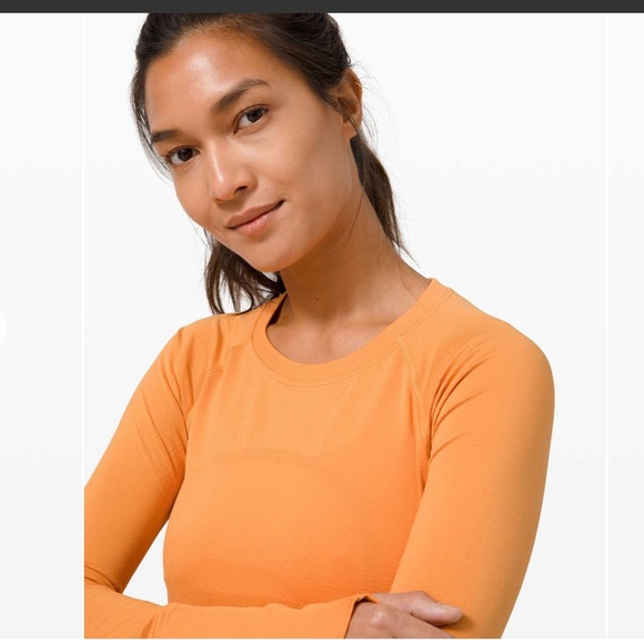 NWT - Lululemon - Women's Swiftly Tech LS 2.0 - Monarch Orange - Sizes: 8 & 10 - Picture 13 of 14